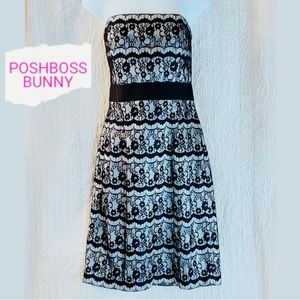 White House Black Market Strapless Dress